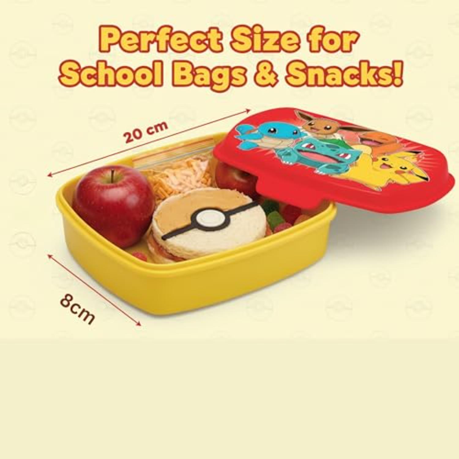 Kids BPA Free Plastic Lunch Box with Cutlery - Assorted