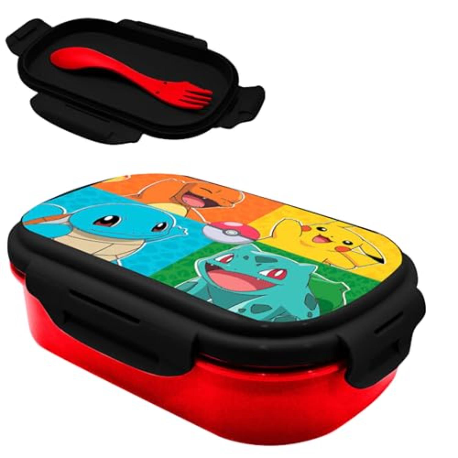 Kids BPA Free Plastic Lunch Box with Cutlery - Assorted
