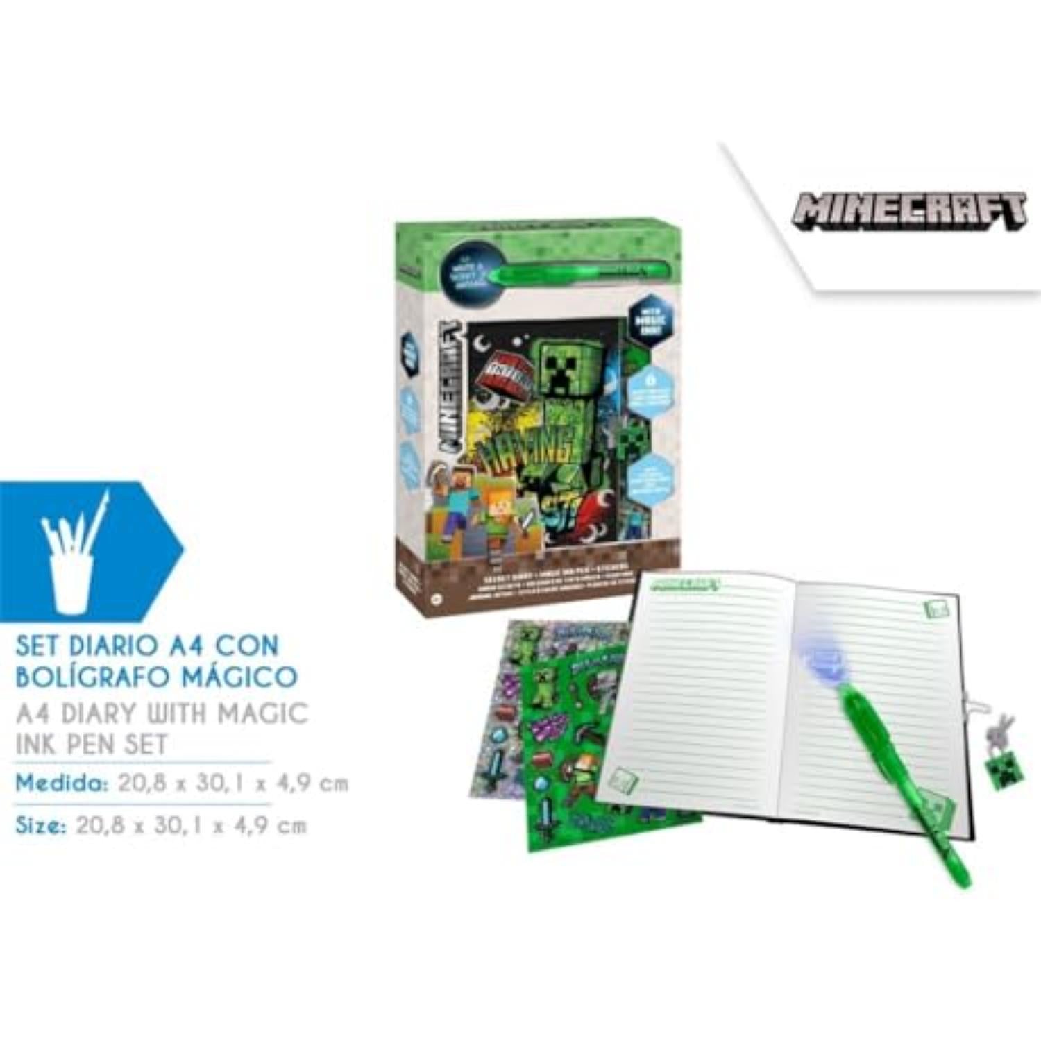 Kids Secret Diary & Magic Ink Pen Stationery Set - Assorted