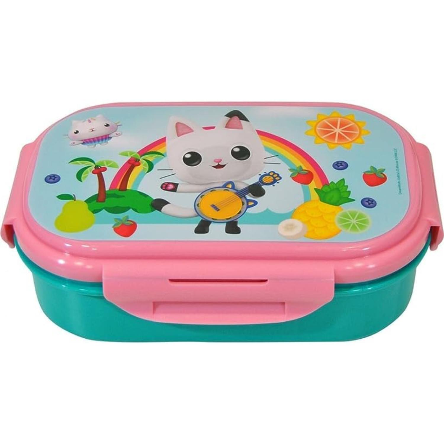 Kids BPA Free Plastic Lunch Box with Cutlery - Assorted