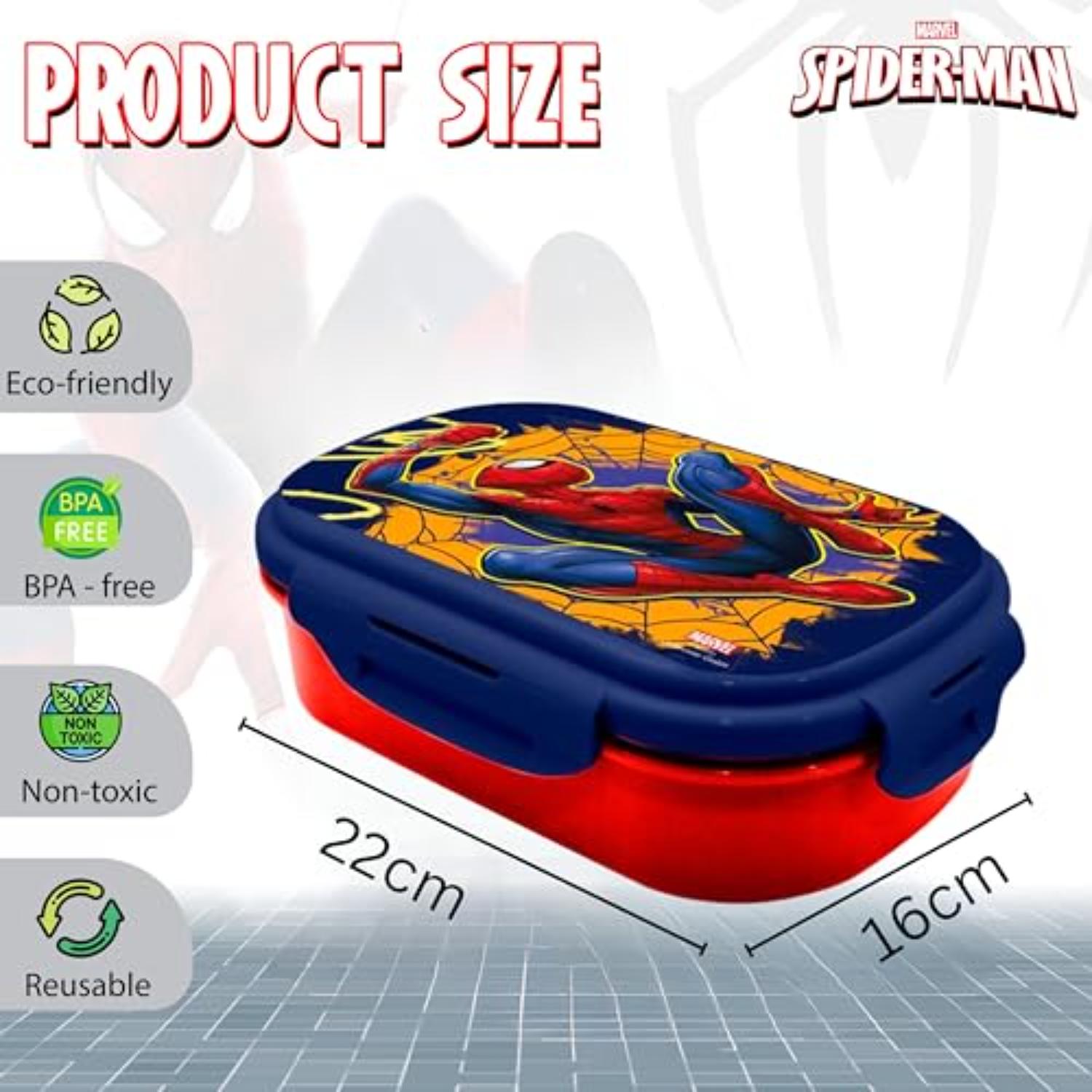 Kids BPA Free Plastic Lunch Box with Cutlery - Assorted