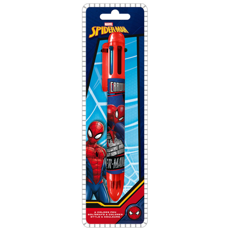 6 Colour Pen-Spiderman