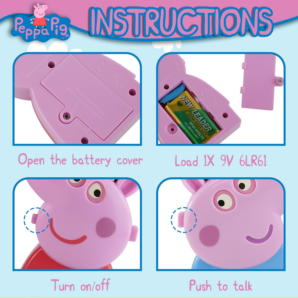 3D Walkie Talkie Set-Peppa Pig