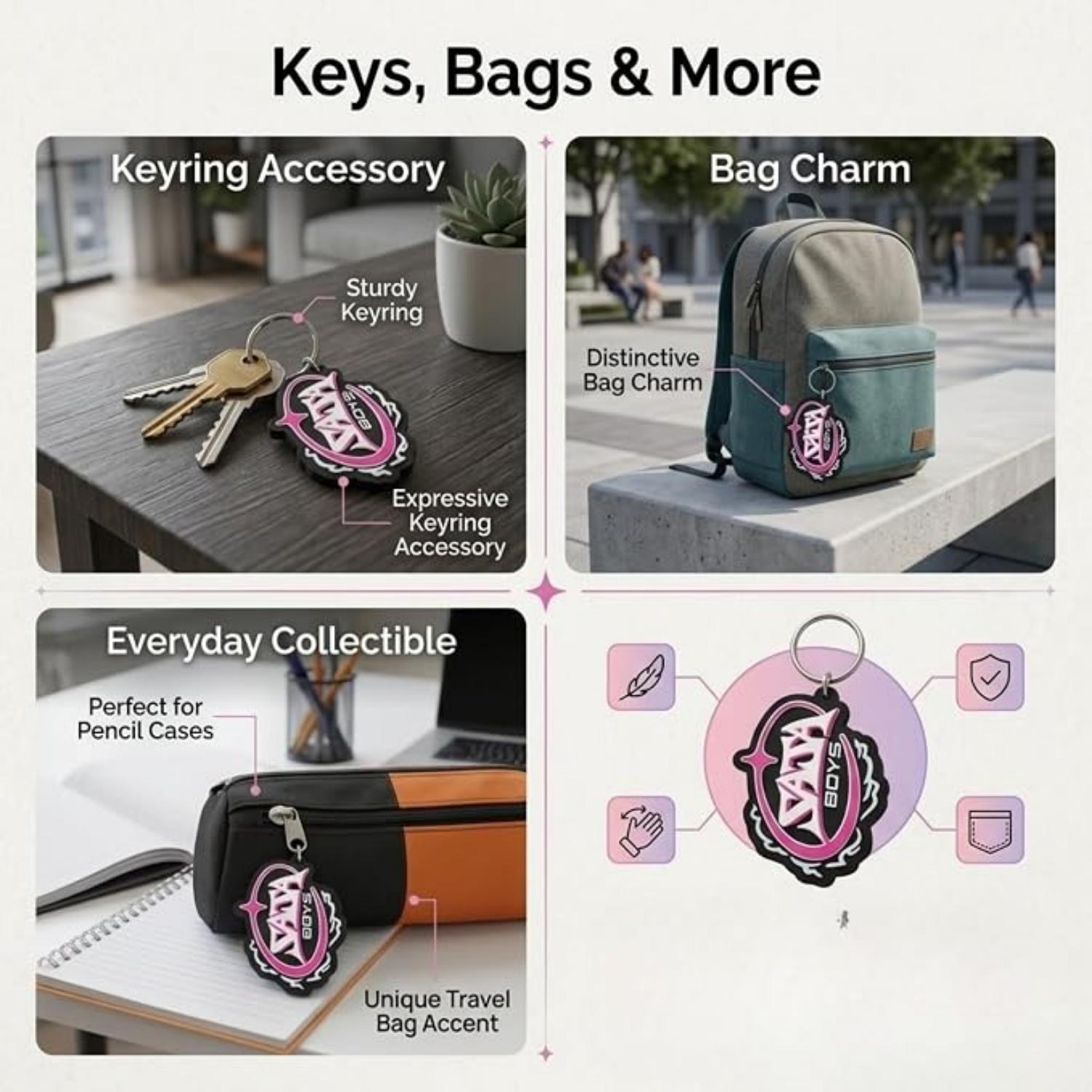 K-POP Demon Hunters Keychain - Random Design