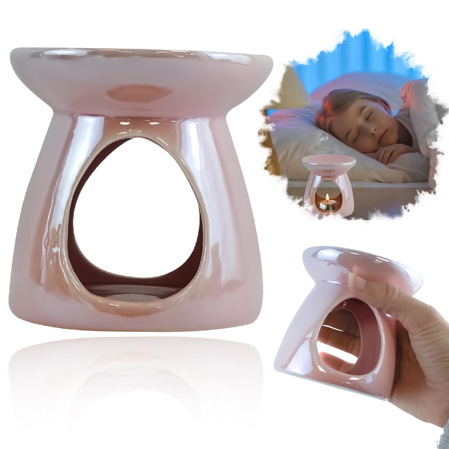 Pearl Ceramic Wax Burner Fragrance Oil Tealight Diffuser  12.5cm