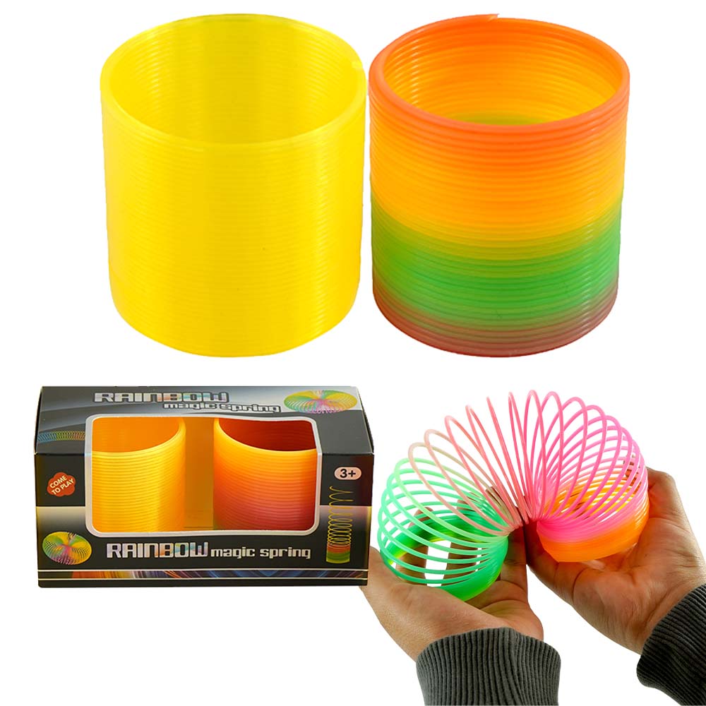2Pack Rainbow+Plain Twin Springs -6.5cm
