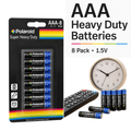 8Pk Polaroid AAA Super Charged Batteries