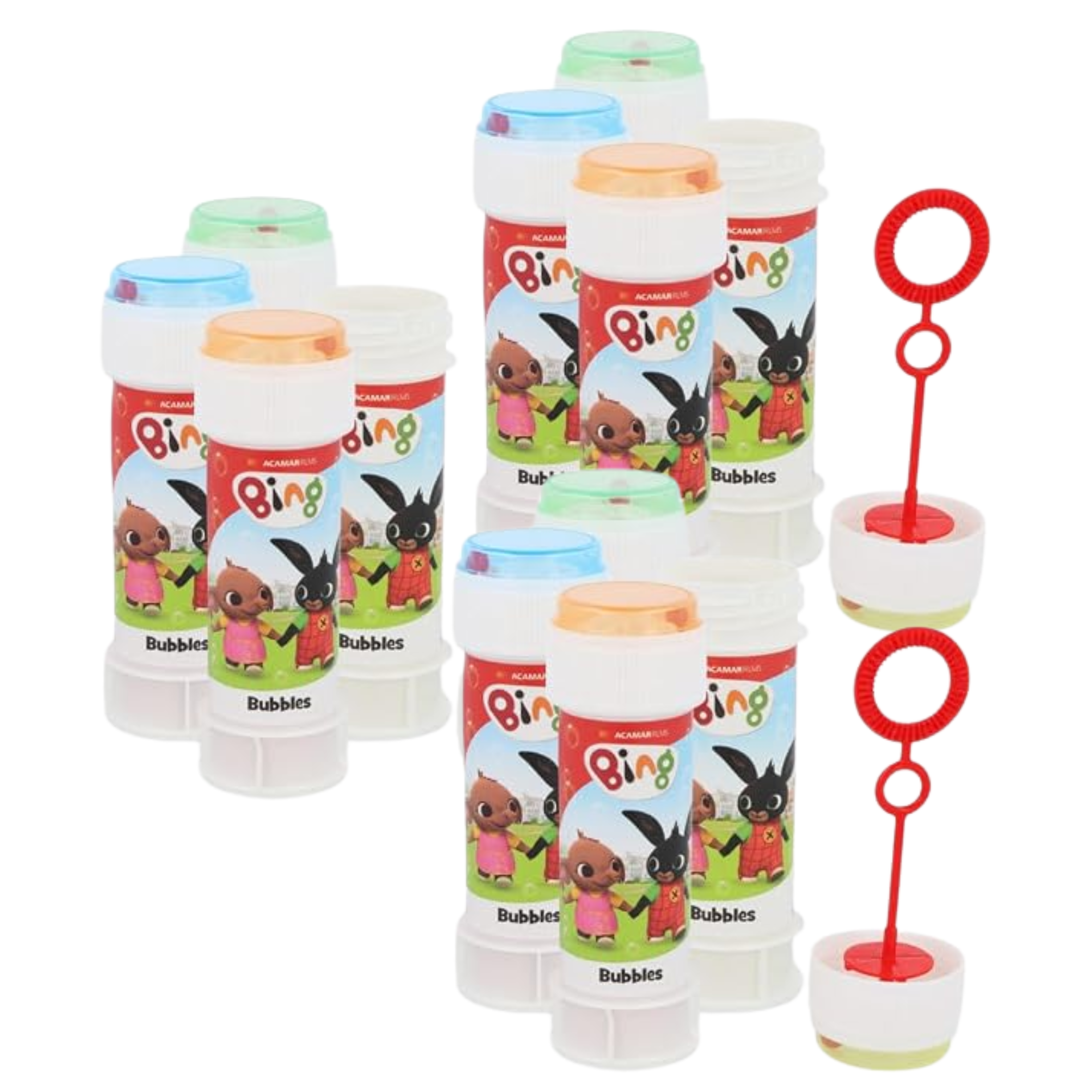 Bing 12Pcs Bubble Tubes with Wand