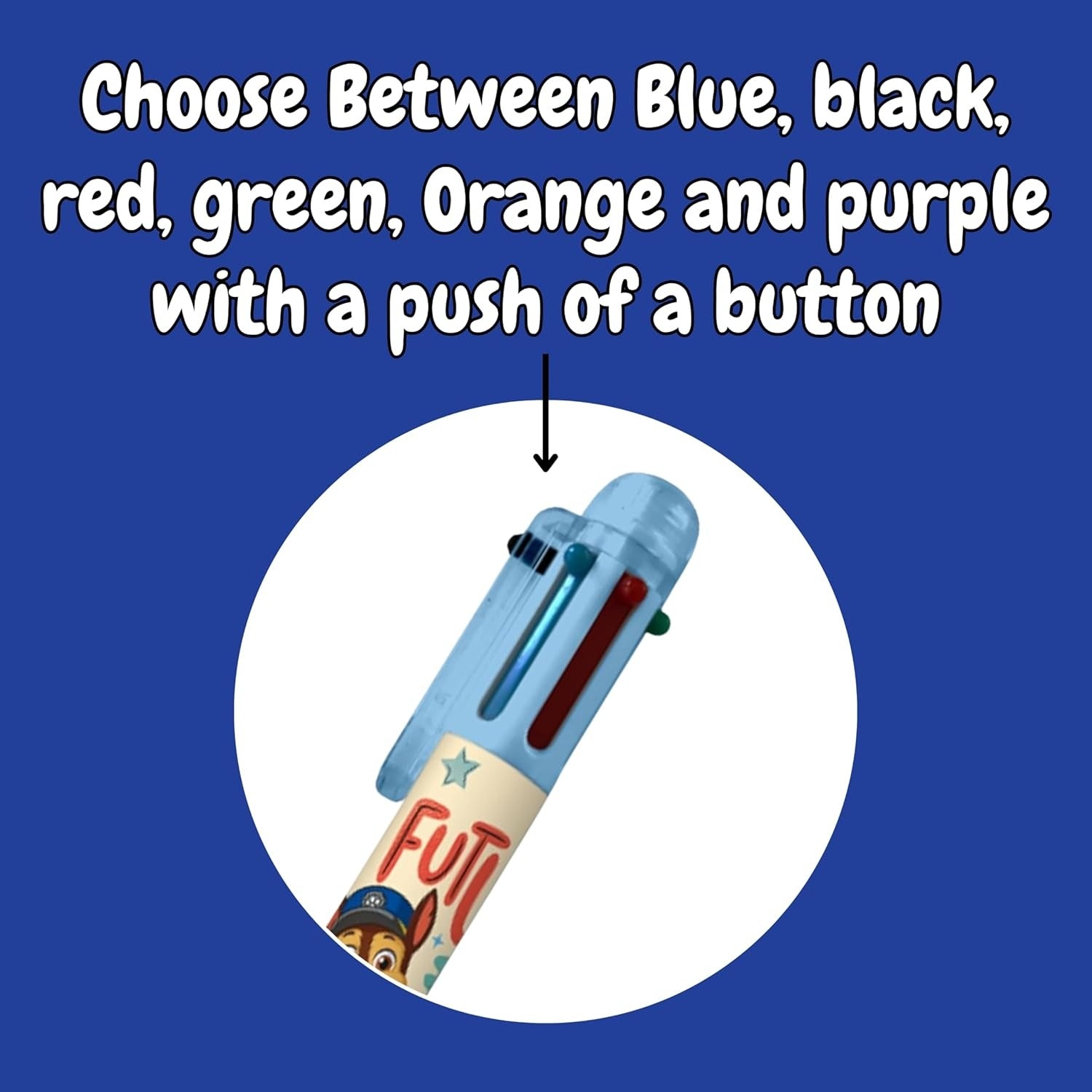 6 Color Pen Character Printed