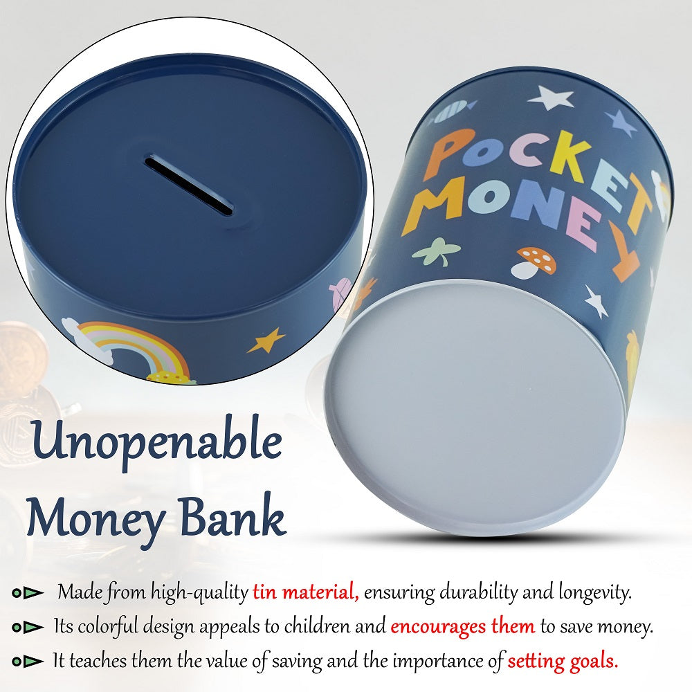 15cm Novelty Money Tin - Pocket Money