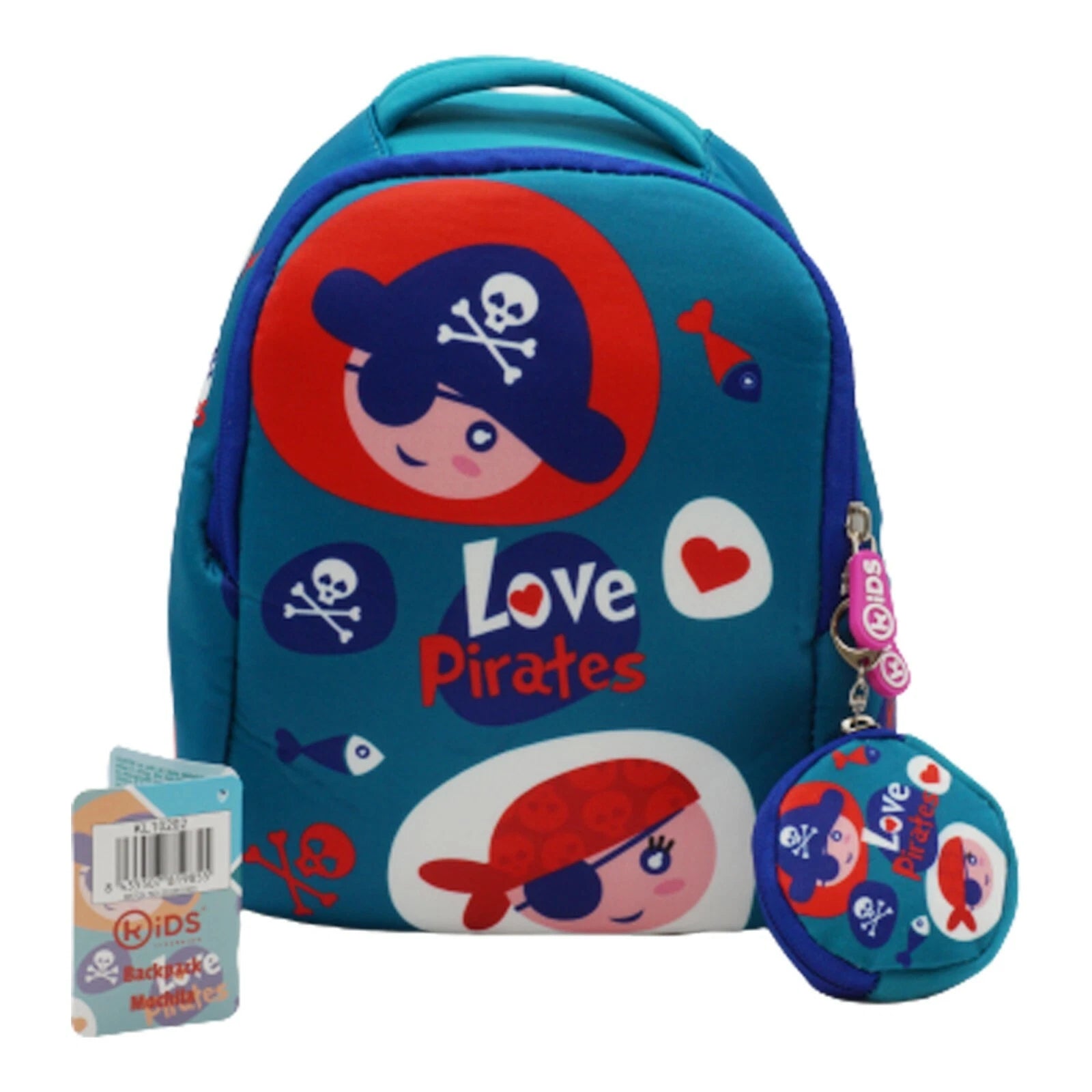 Kids Backpack with Wallet 25cm -Assorted