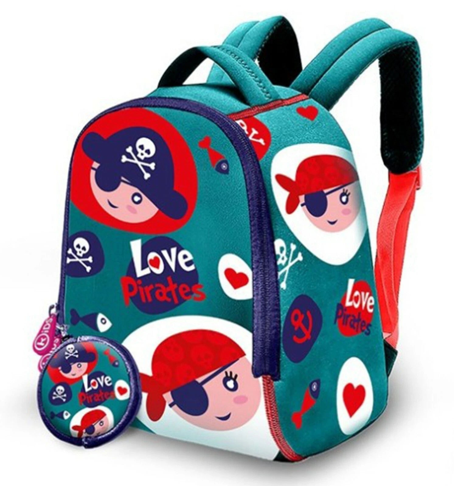 Kids Backpack with Wallet 25cm -Assorted