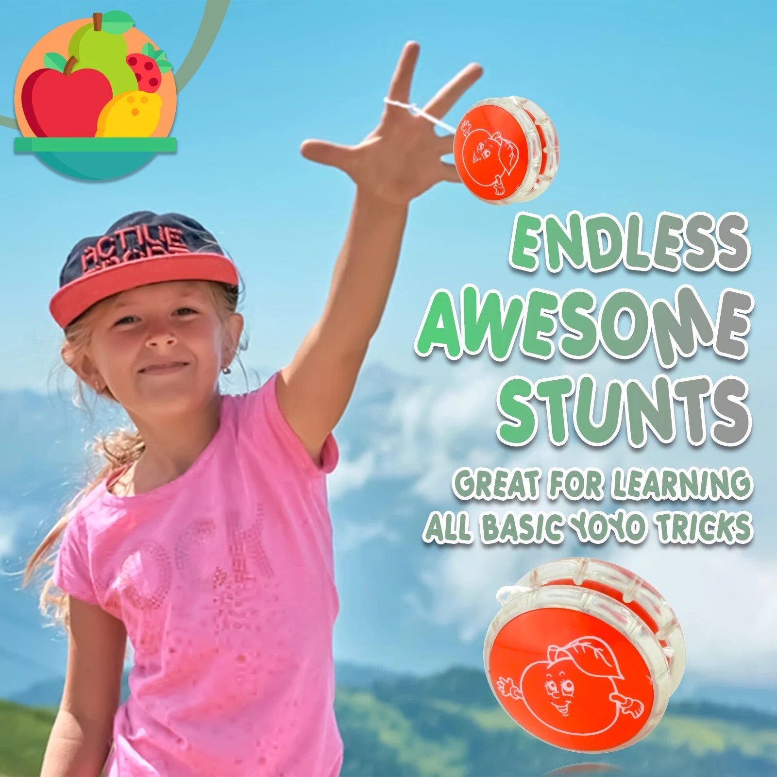 4cm Fruit Printed Responsive YoYo