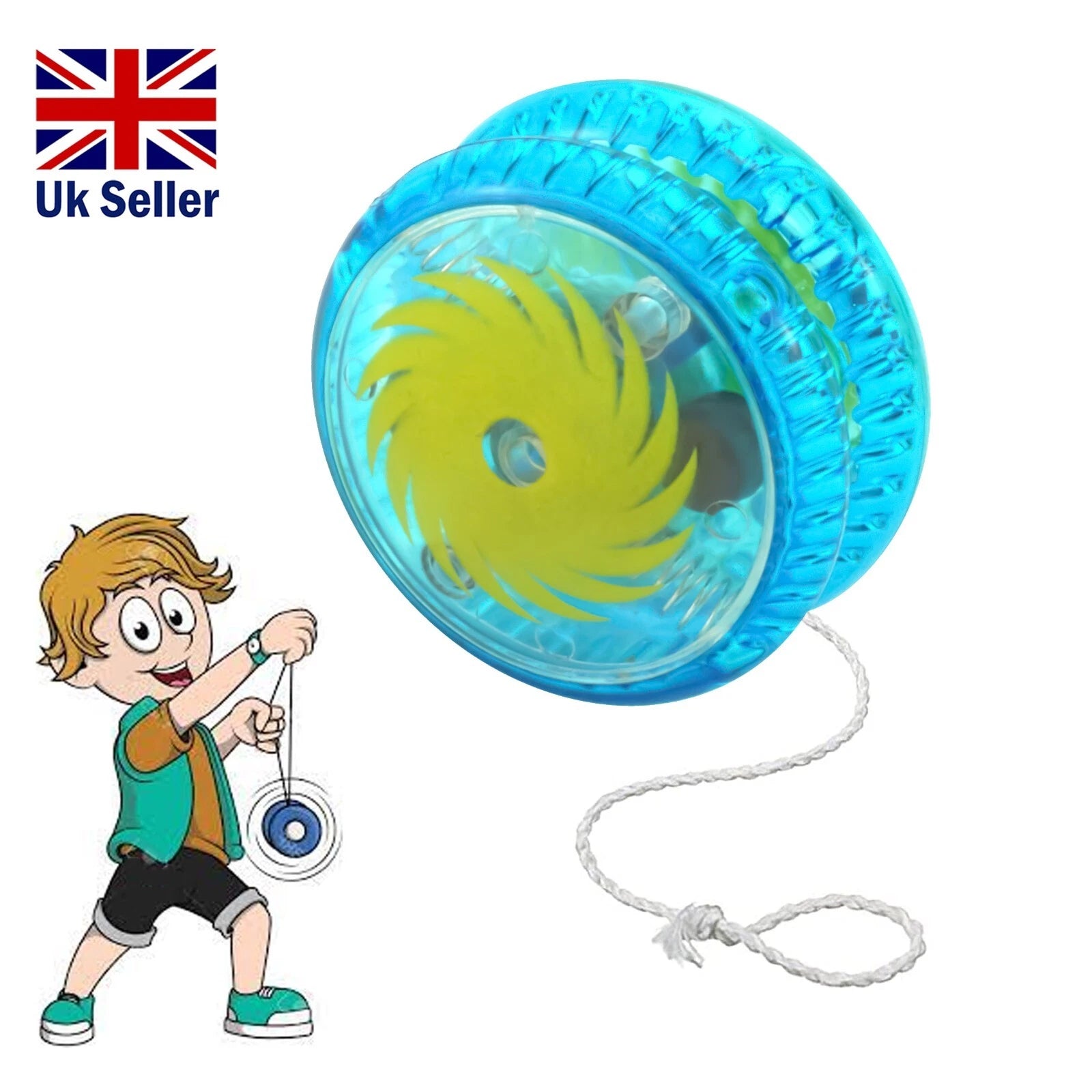 Clutch Mechanism LED Light YoYo 4cm