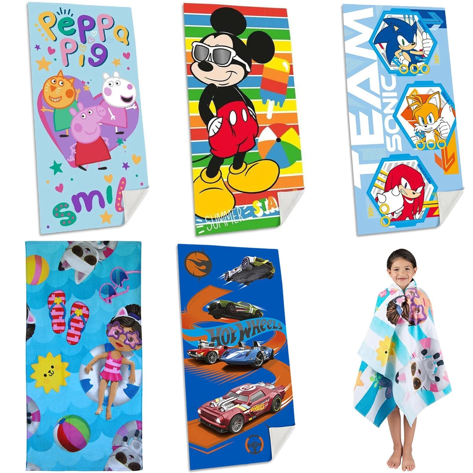 140 x 70cm Kids Cotton Towel