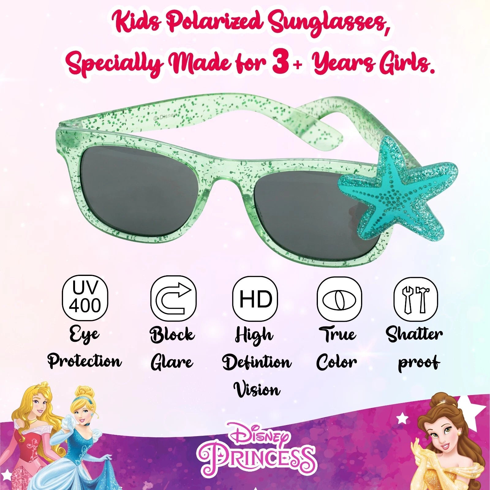 Hello Kitty UV400 Sunglasses Interchangeable Bows