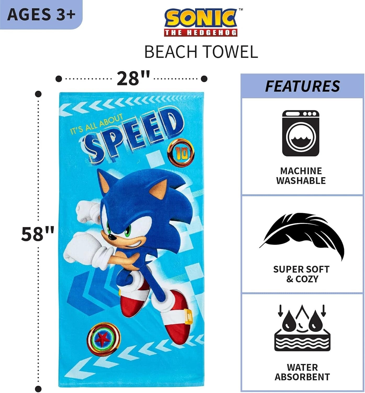 140 x 70cm Kids Cotton Towel