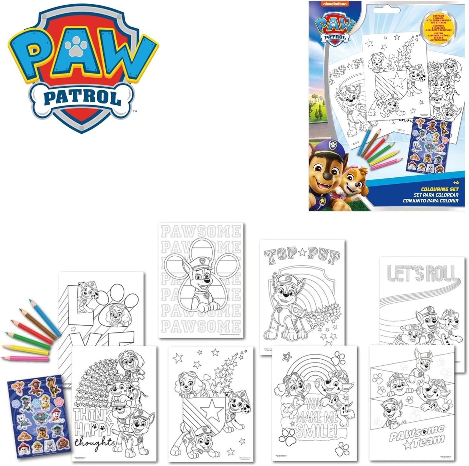 Kids Colouring Activity Set with Pencils