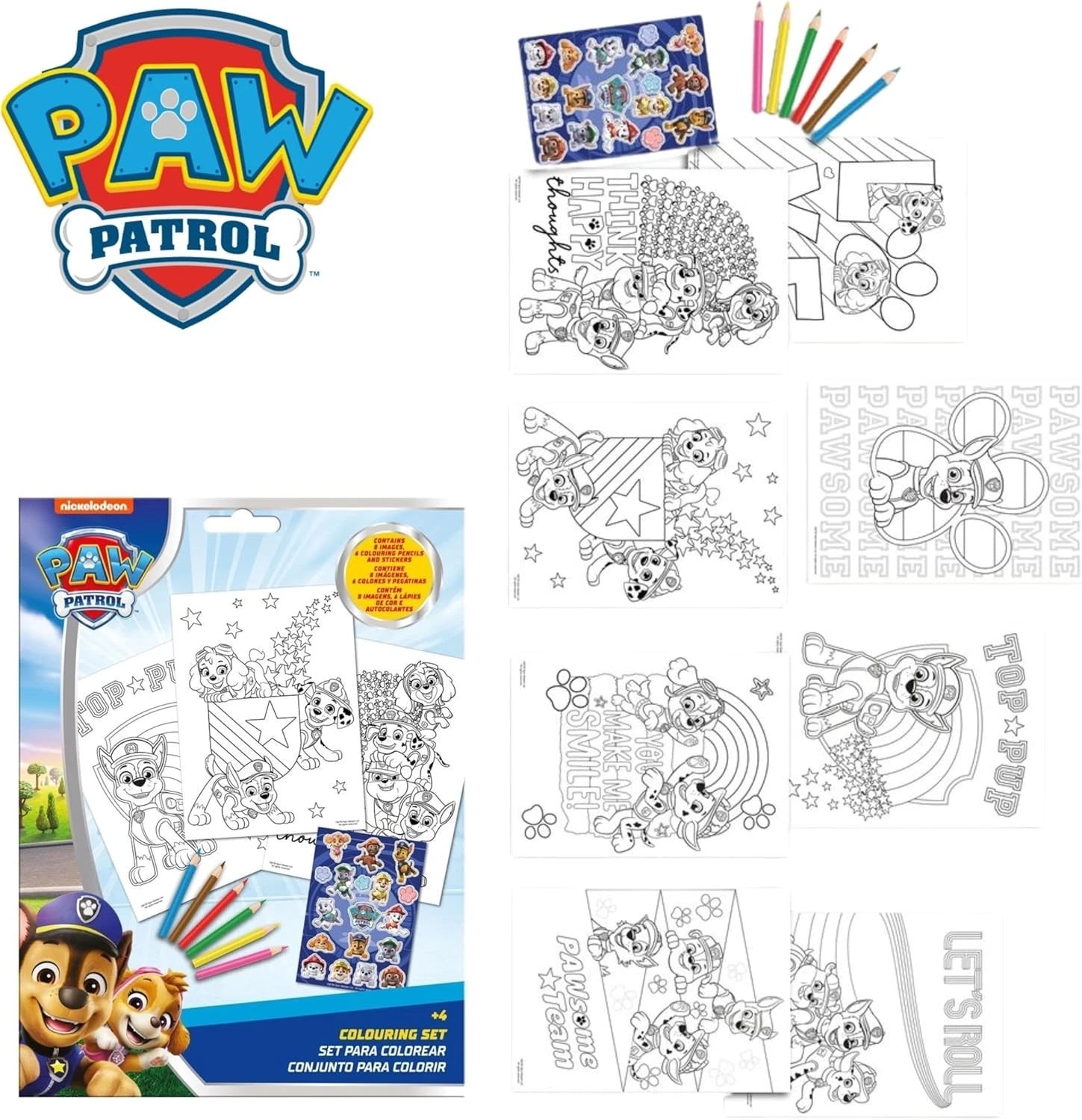 Kids Colouring Activity Set with Pencils