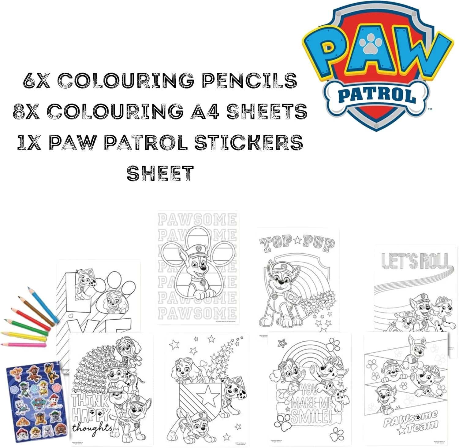Kids Colouring Activity Set with Pencils