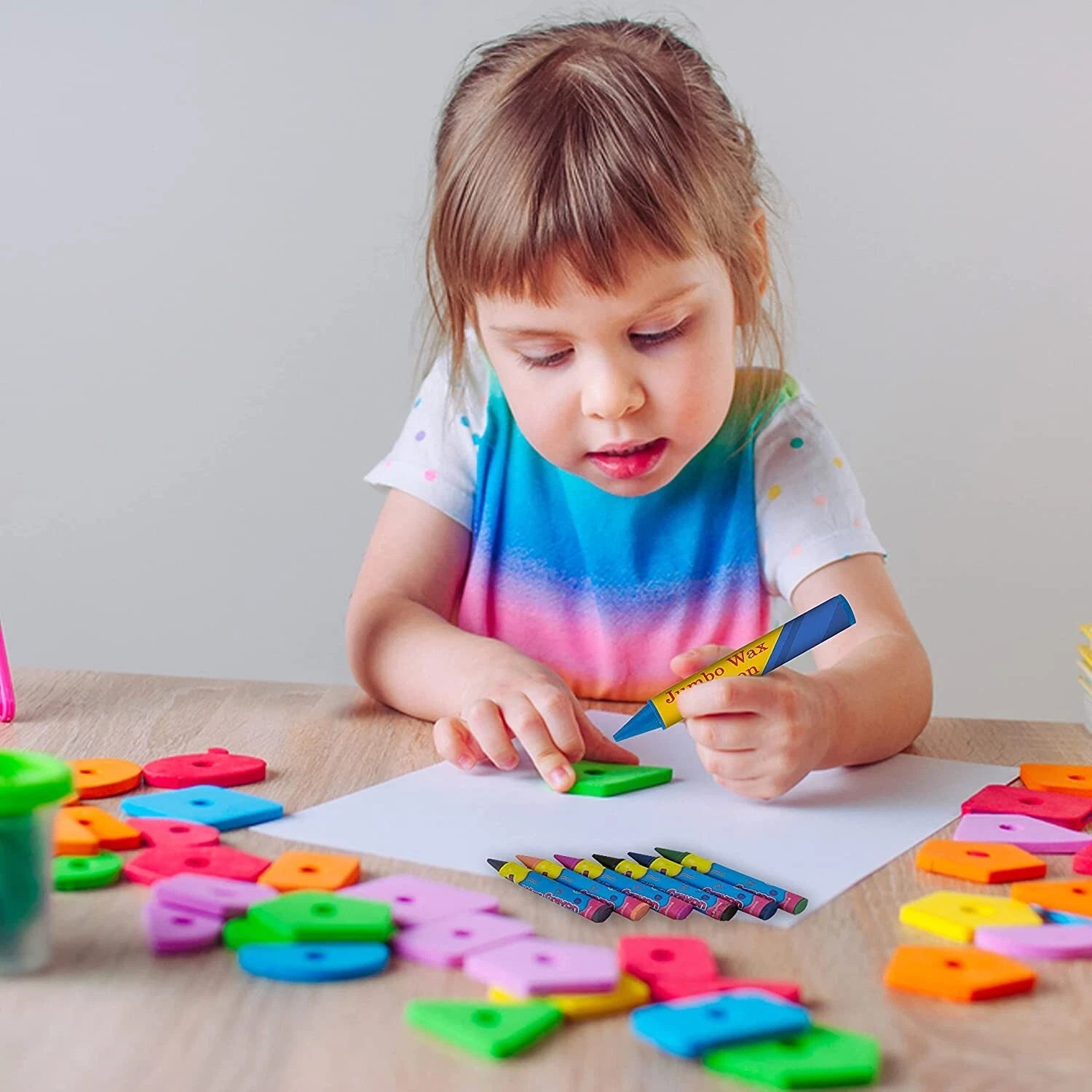 Jumbo Wax Crayons Non-Toxic Colouring Set
