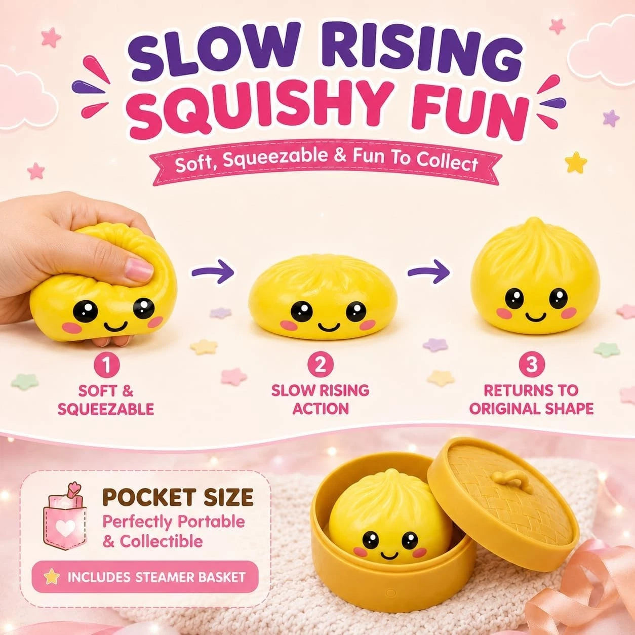 5cm Mini Pastel Dumpling Toy