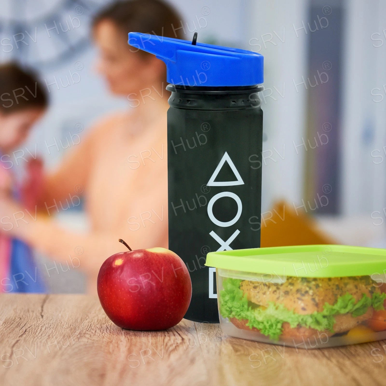 Kids 500ml Pop-Up Straw Water Bottle BPA-Free