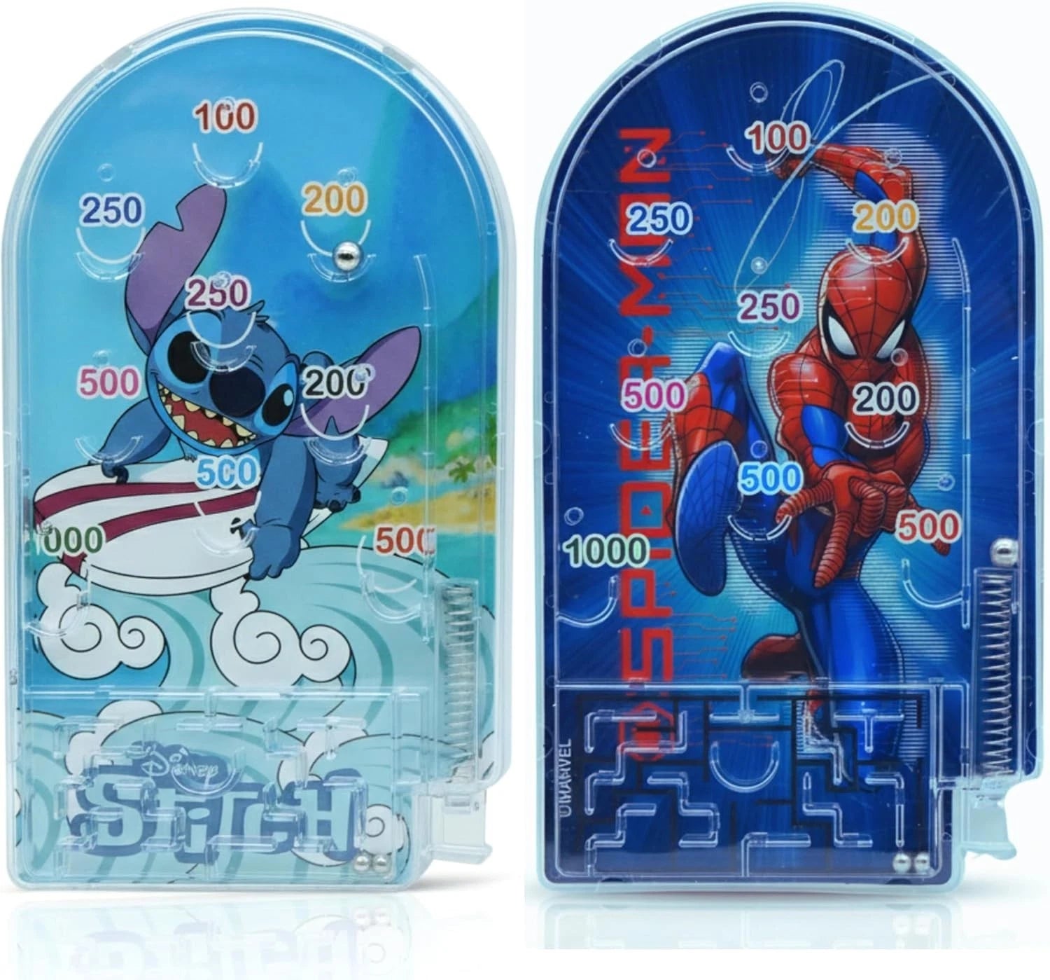 Kids Handheld Pinball Game Assorted Characters 16cm