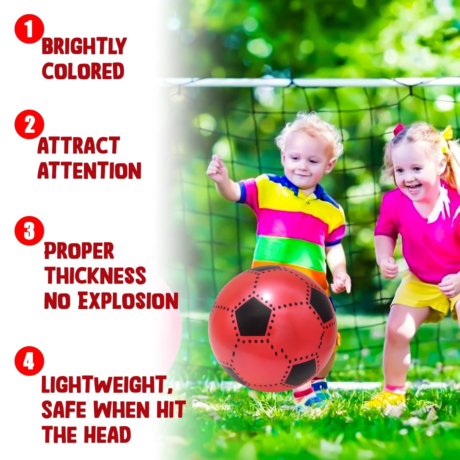 1x Random 66cm Inflatable Soccer Ball