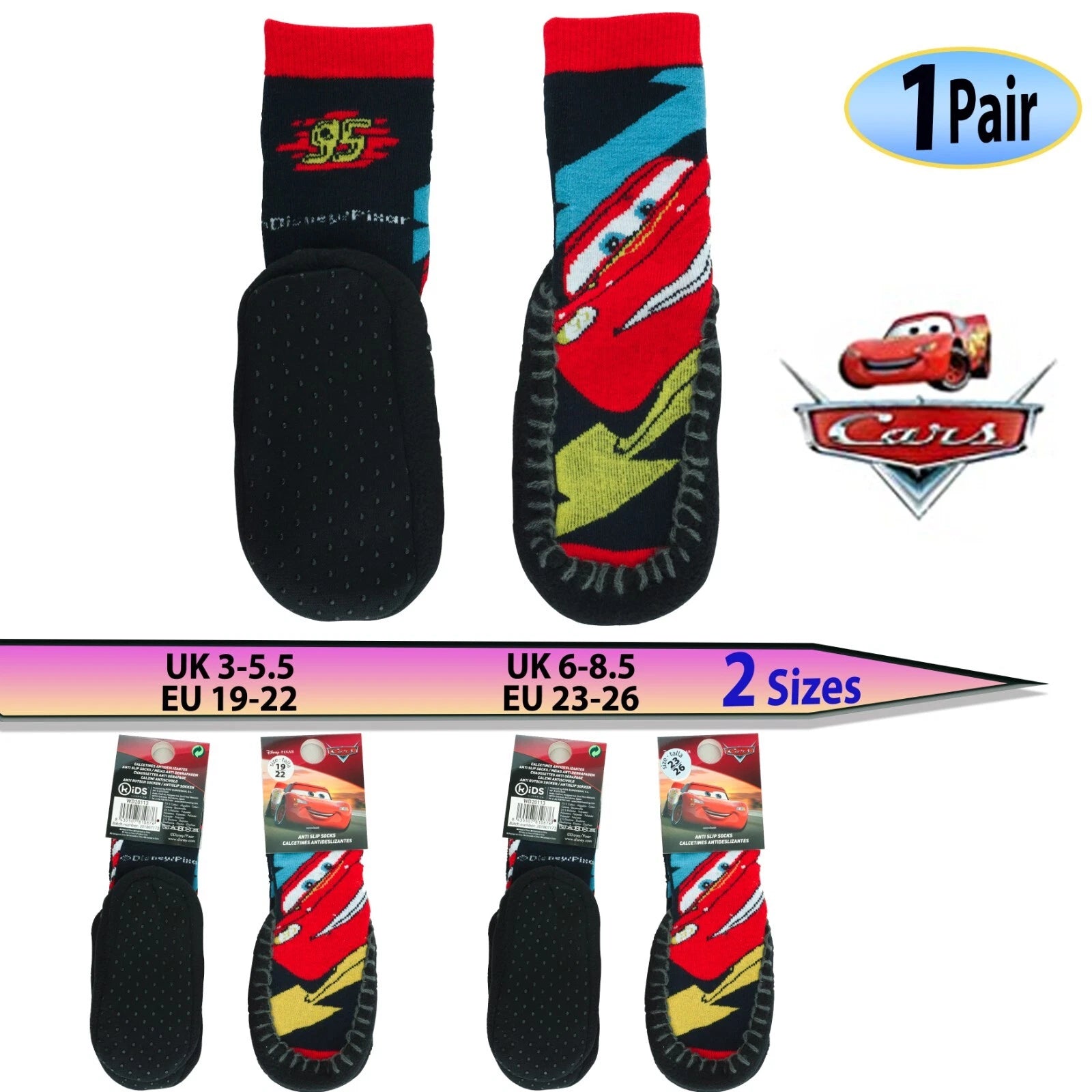 Kids Anti-Slip Socks 2 Sizes
