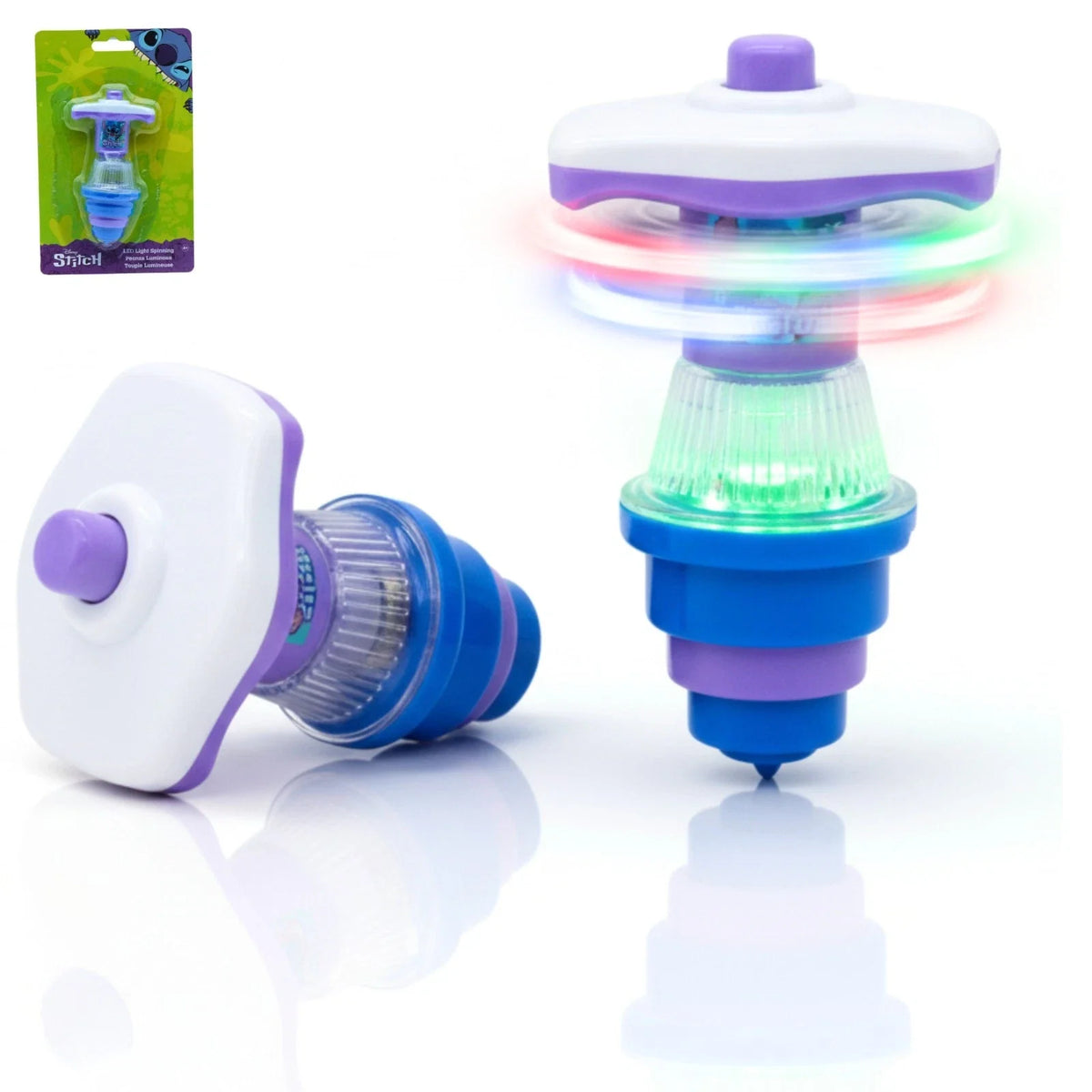 Disney Stitch Kids Licensed Light-Up Spinning Top 11cm