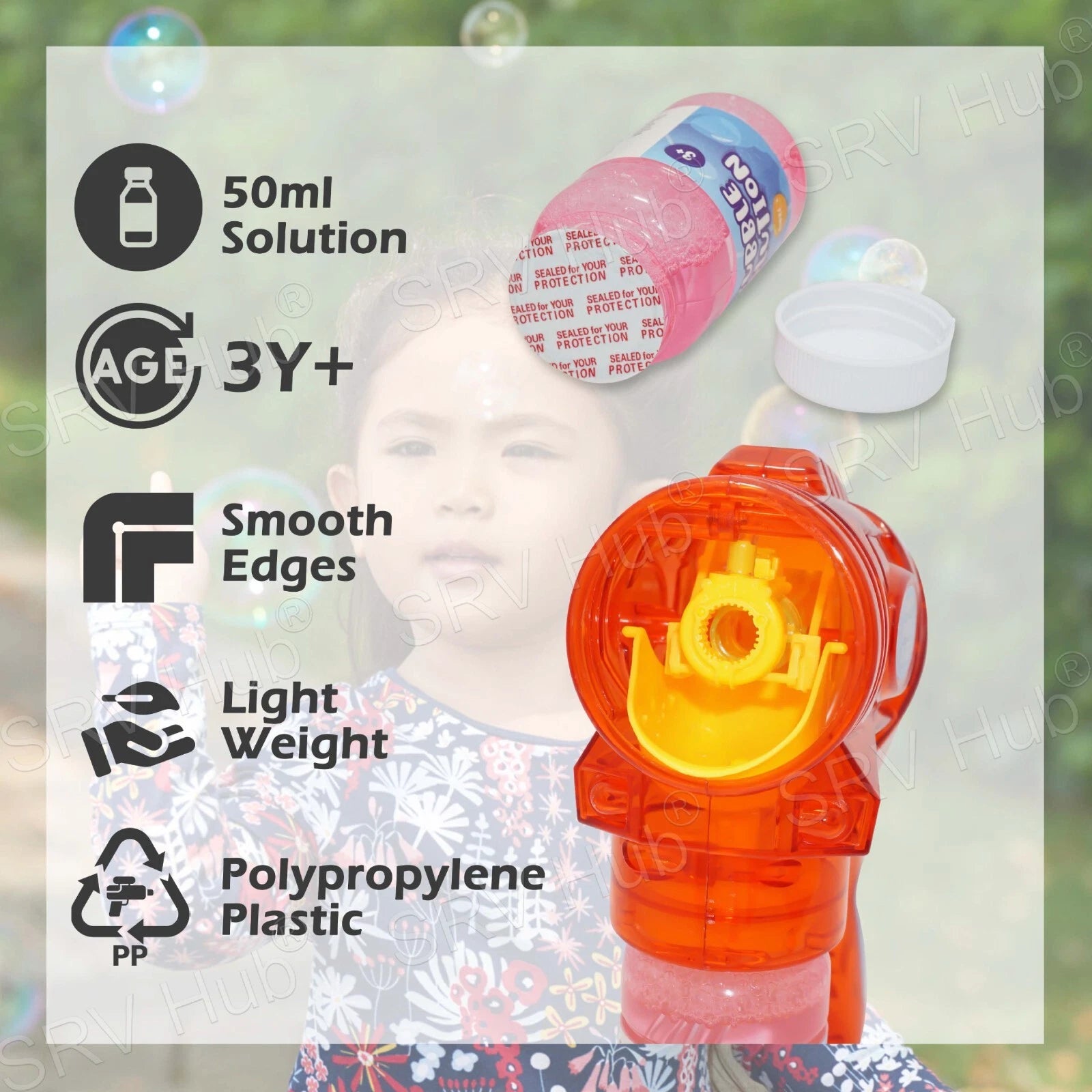 50ml LED Bubble Blaster 14.5cm