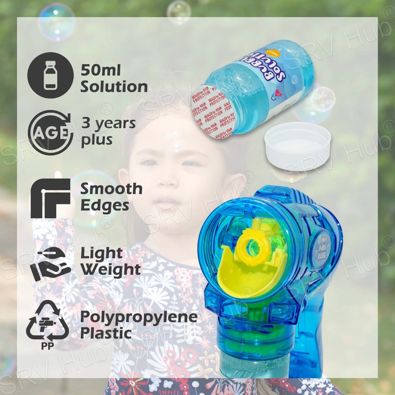 50ml LED Bubble Blaster 14.5cm