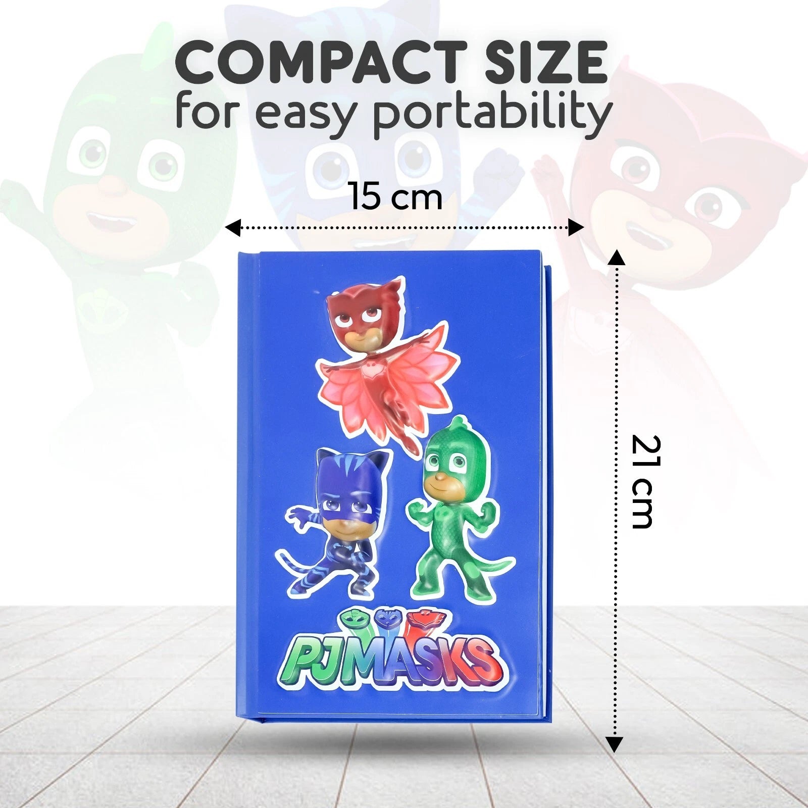PJ Masks 3D Hardcover A5 Notebook – 80 Pages