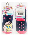 My Little Pony Black Socks 3 Pairs UK 6-8.5 to 12.5-3.5