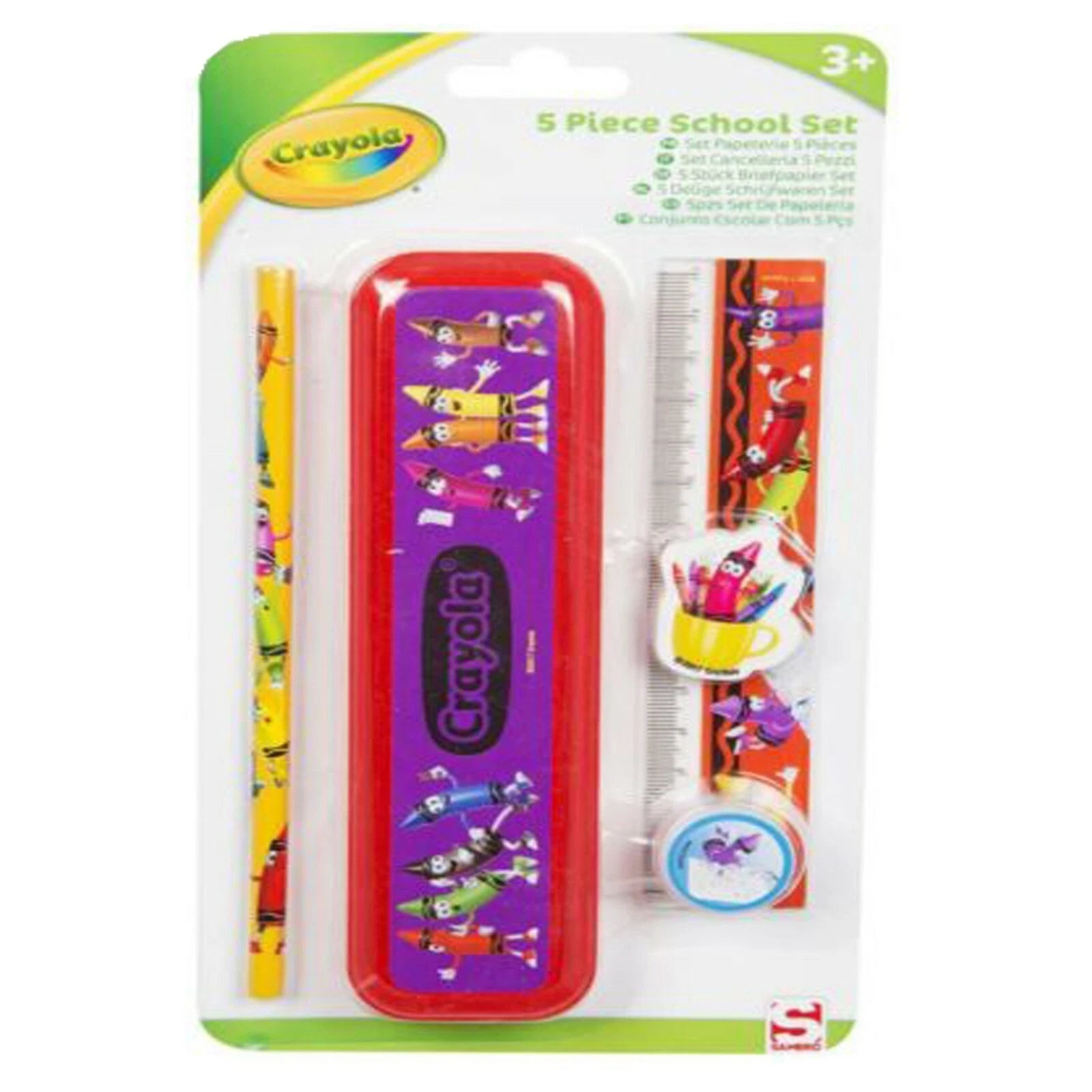 5Pcs School Stationery Set Pencil Case