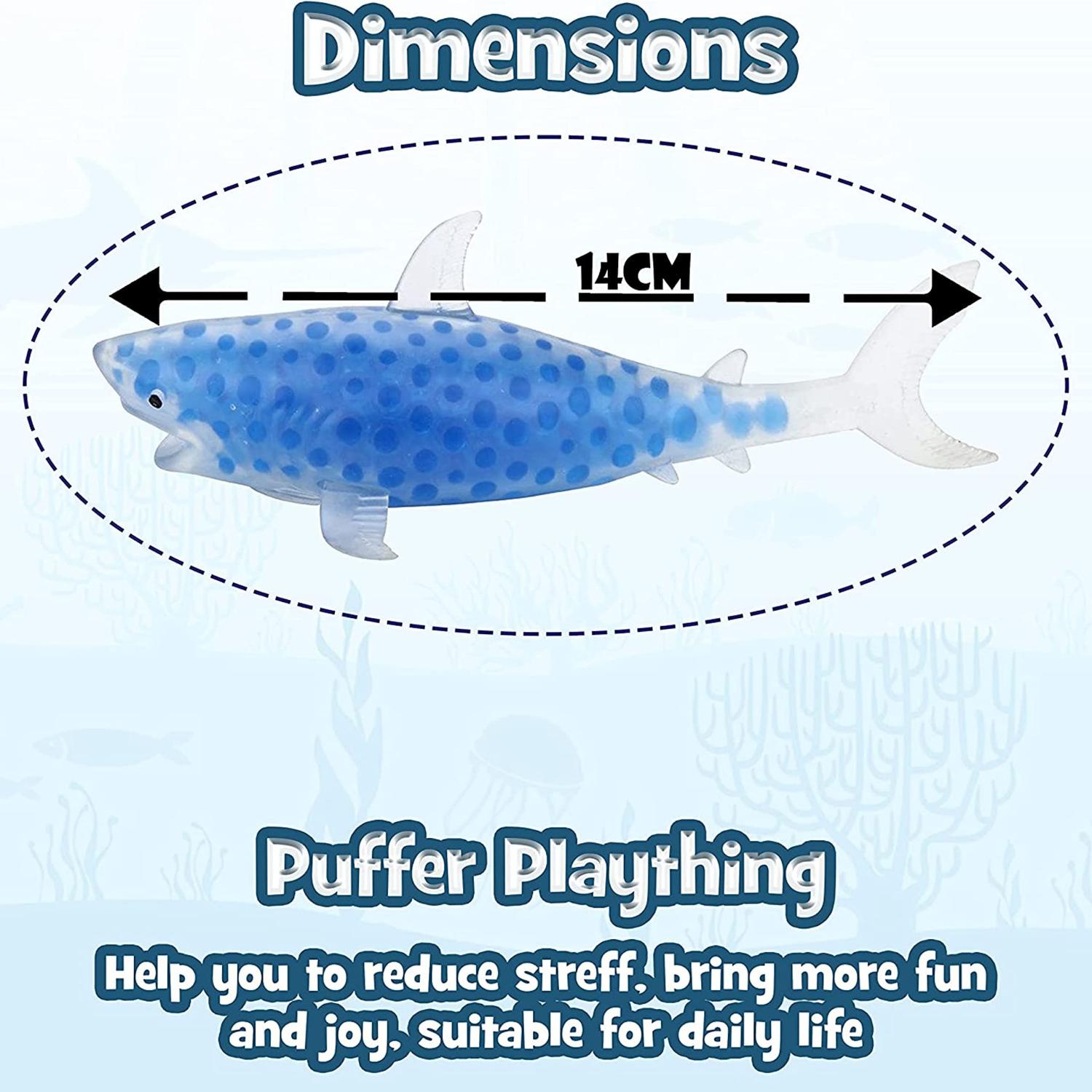 Shark Sensory Squeeze Toy for Stress Relief – 14cm