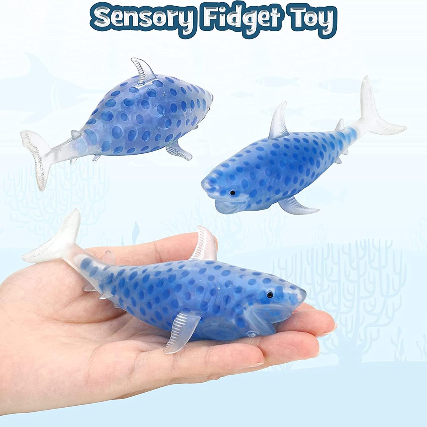 Shark Sensory Squeeze Toy for Stress Relief – 14cm