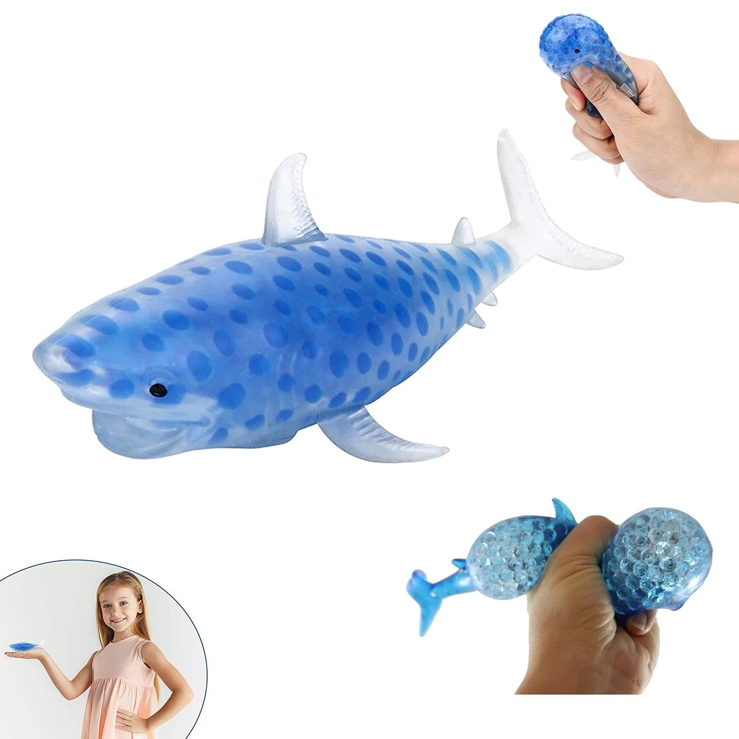 Shark Sensory Squeeze Toy for Stress Relief – 14cm