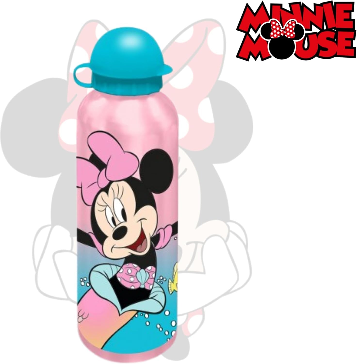 Minnie Mouse Aluminium Water Bottle 500ml