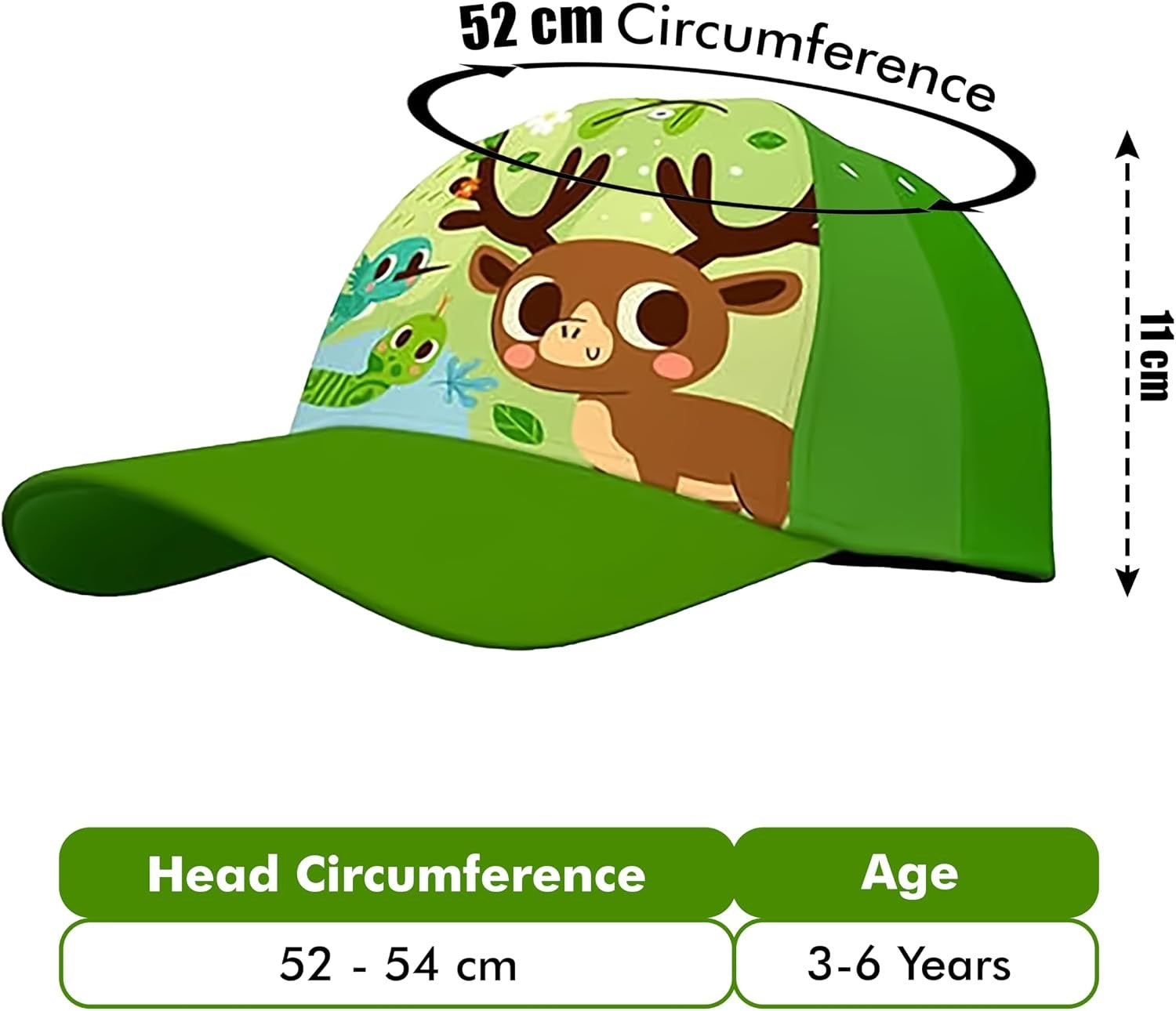 Into the Forest Polyester Baseball Cap 3-7 Years - Assorted Colours