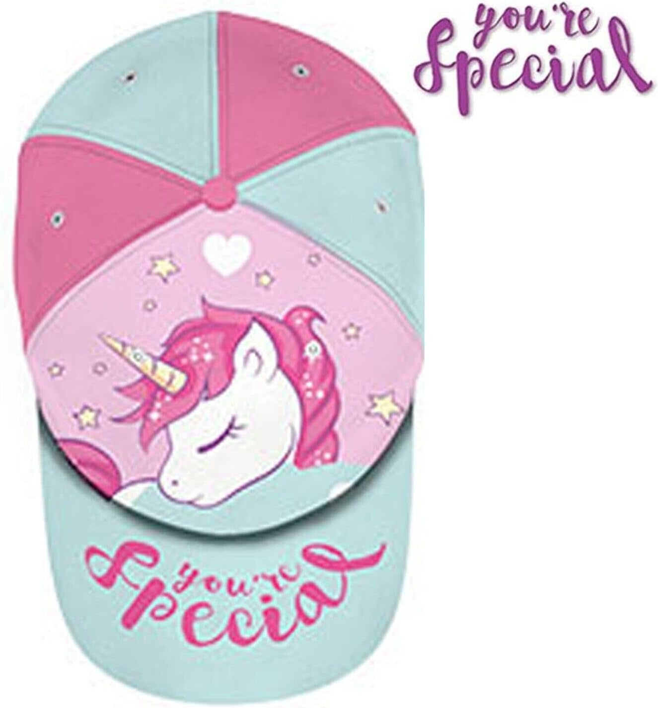 Unicorn Cotton Baseball Cap 3-7 Years - Assorted Colours