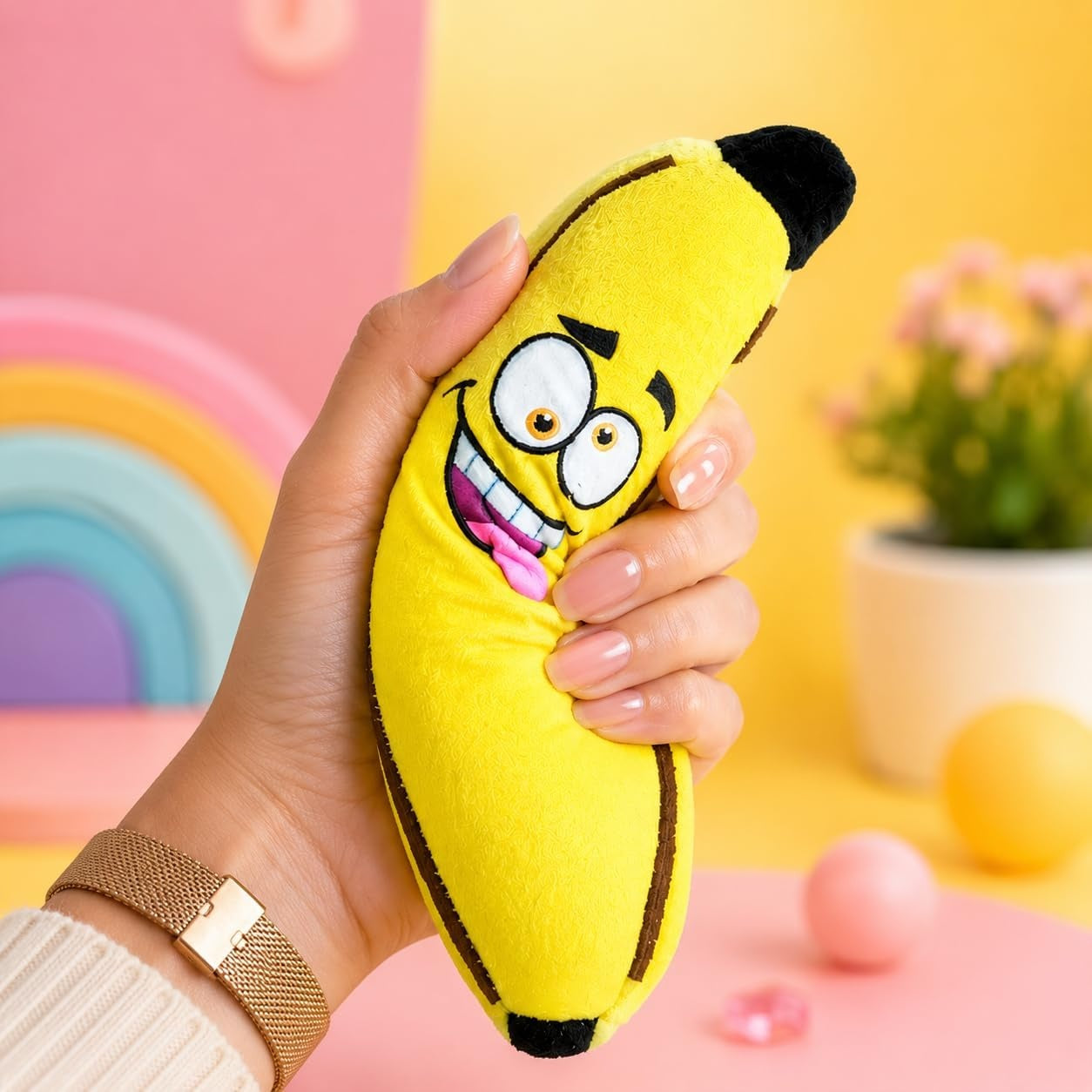 Banana Sensory Squishy Stretchy Toy – Assorted