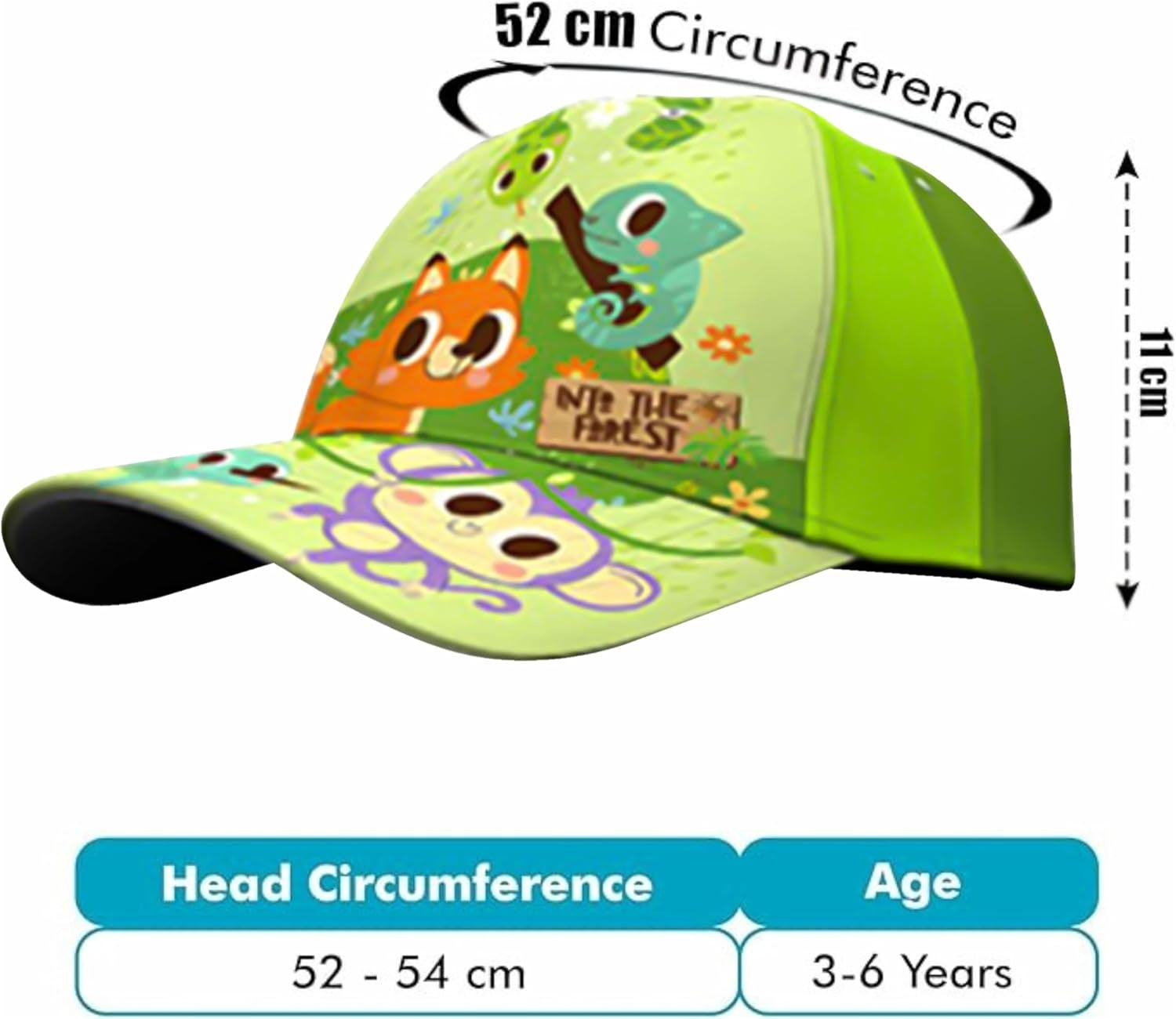 Into the Forest Cotton Baseball Cap 3-7 Years - Assorted Colours