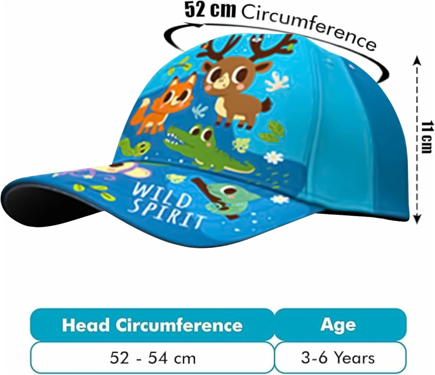 Into the Forest Cotton Baseball Cap 3-7 Years - Assorted Colours
