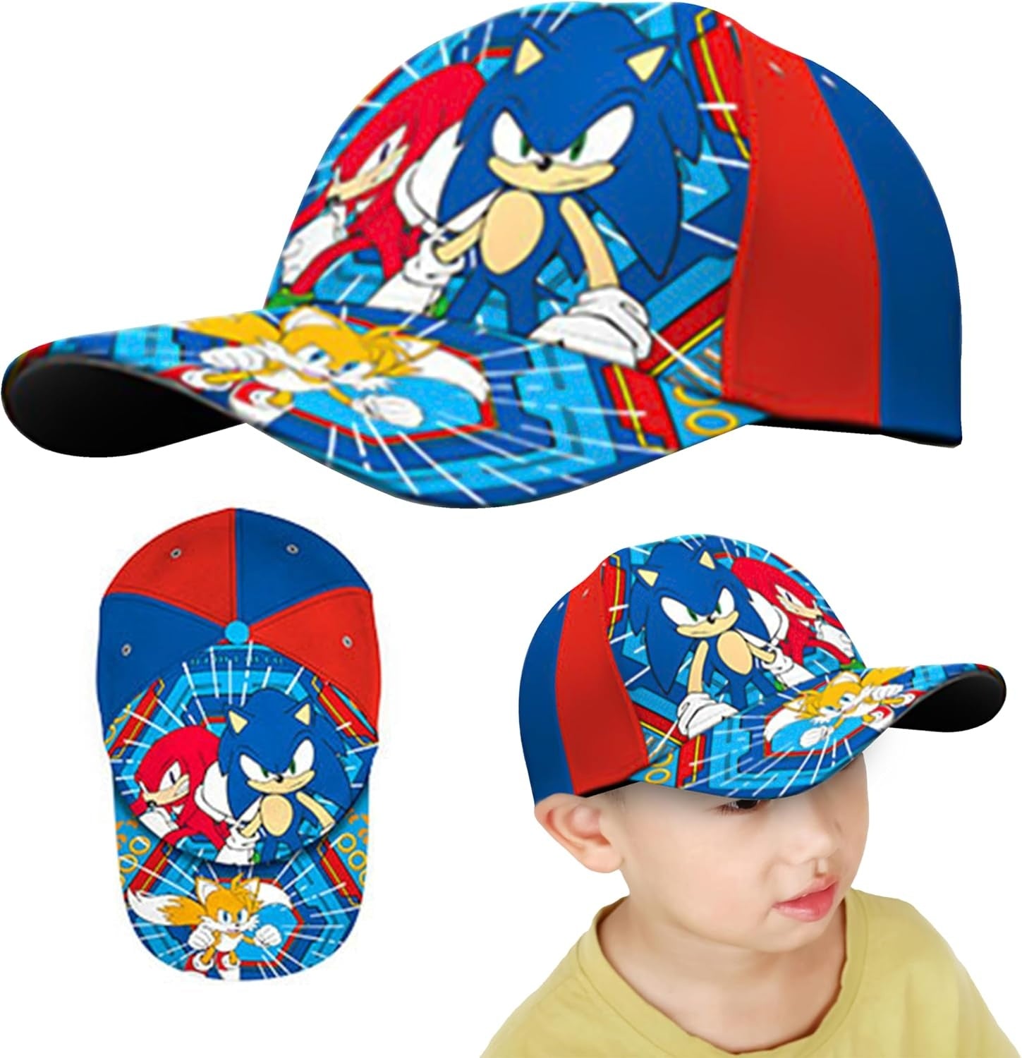 Sonic the Hedgehog Cotton Baseball Cap 3-7 Years - Assorted Colours