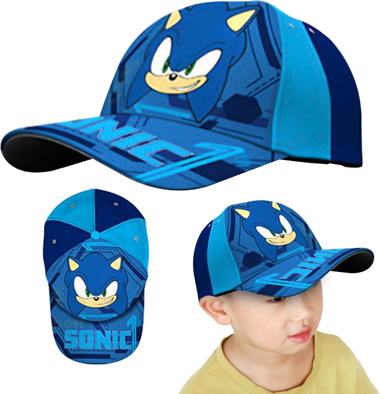 Sonic the Hedgehog Cotton Baseball Cap 3-7 Years - Assorted Colours