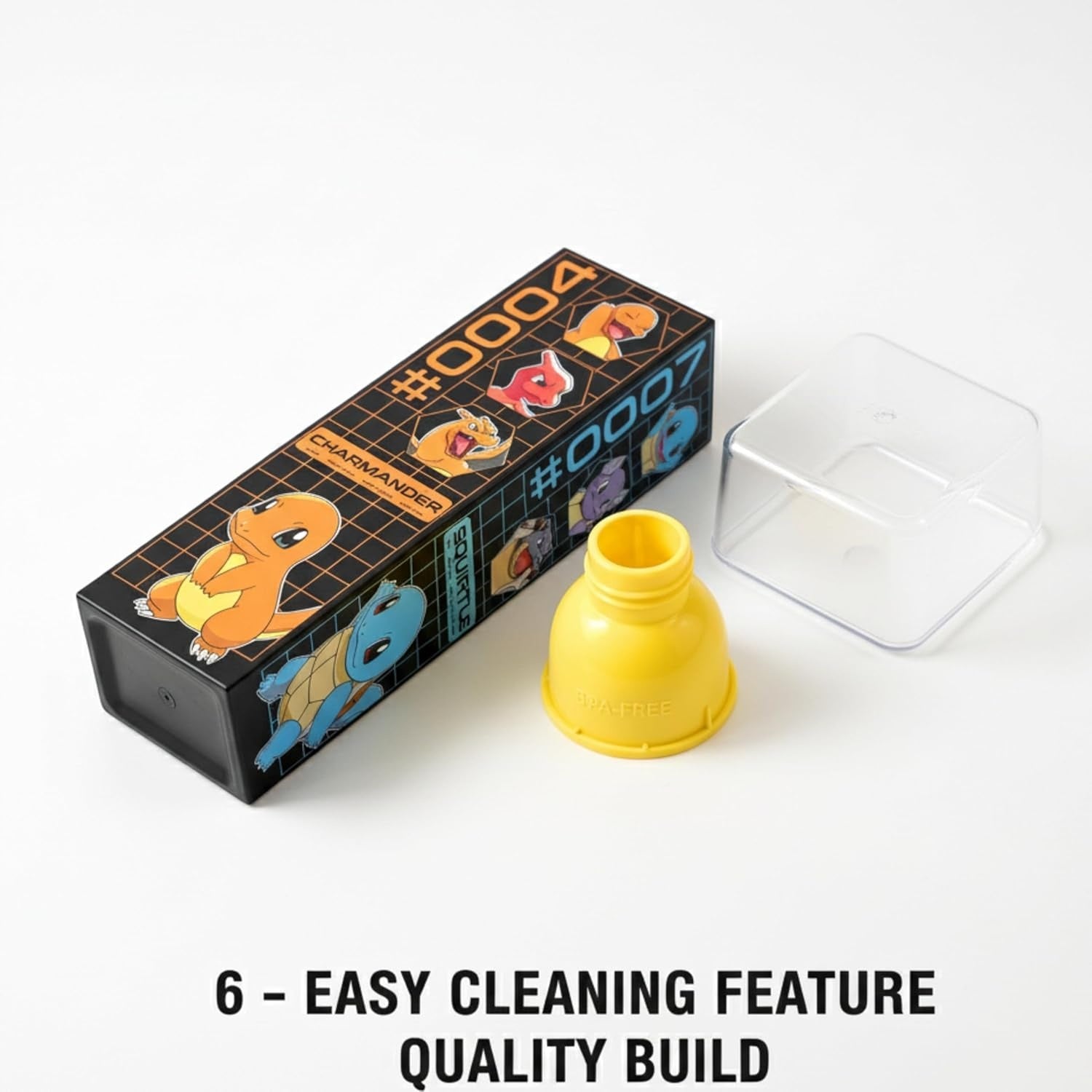 Pokemon Square Water Bottle - 650ml