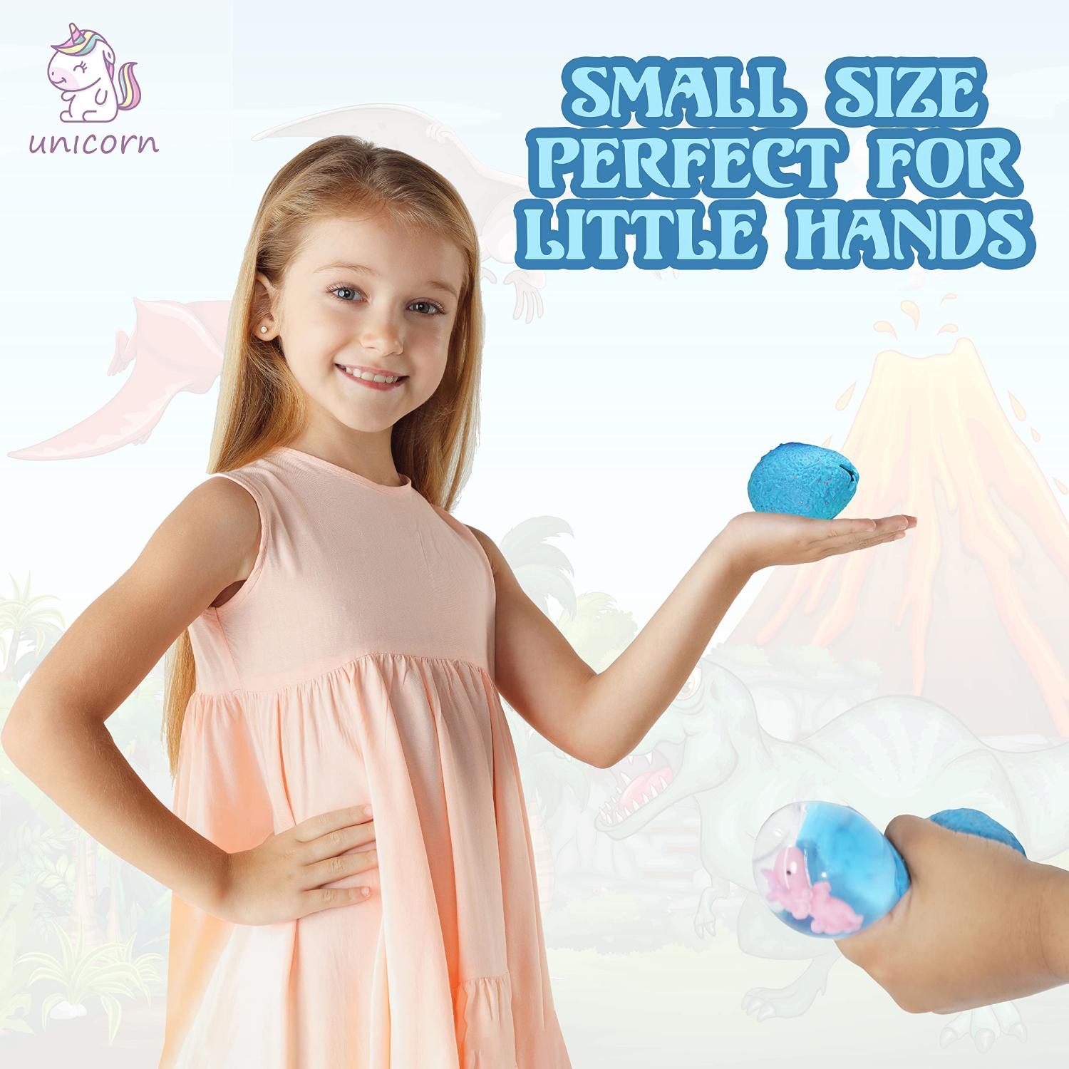 Unicorn Egg Squeezy Ball 6.2cm - 1x Random