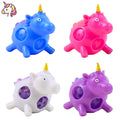 Unicorn Water Bead Squeeze Toy 9cm - 1x Random